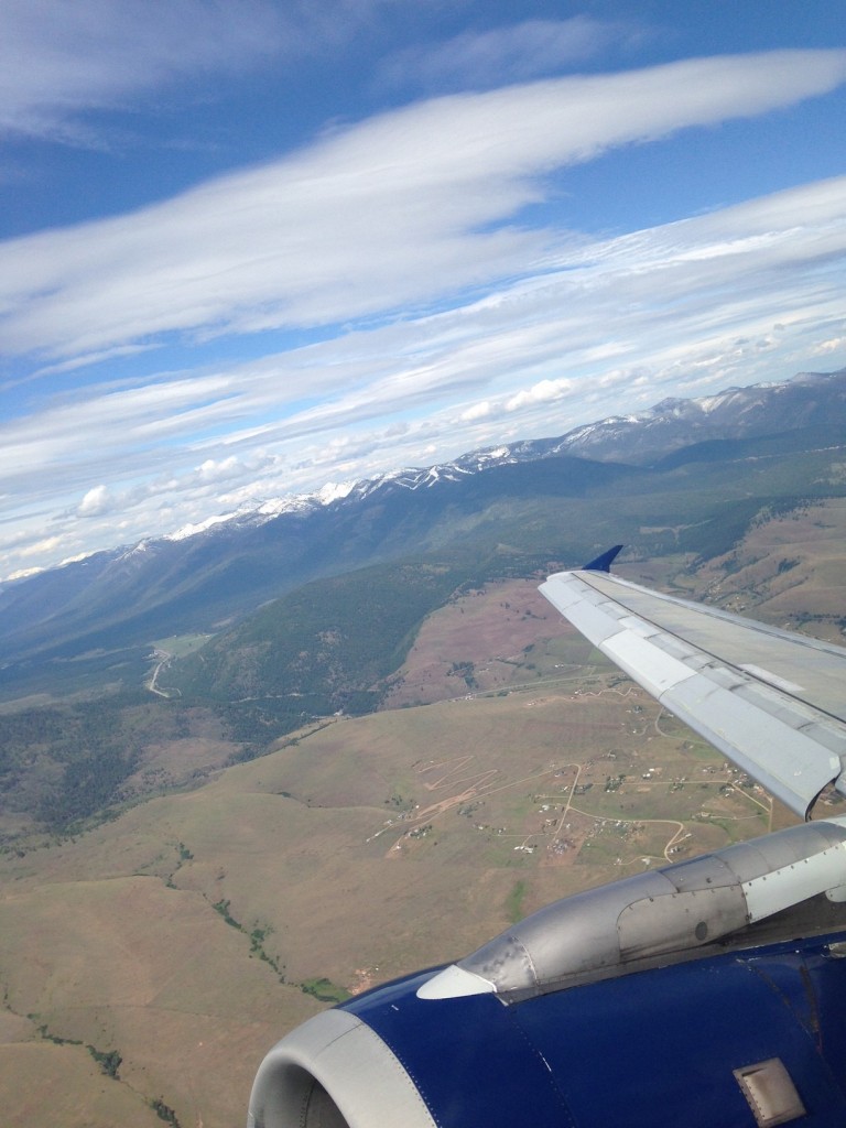 Flying into Missoula International Airport. 