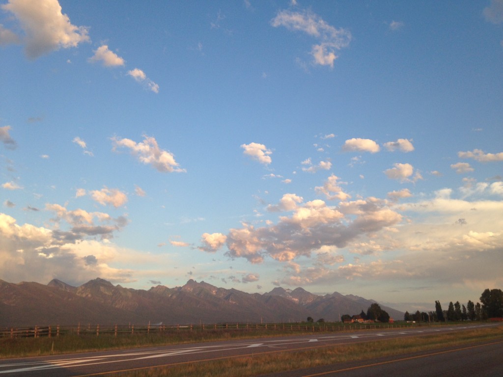 Dusk falls over the Mission Mountains. 