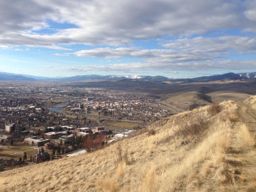 The view of Missoula from the M Trail is spectacular. Located right outside the UM conference center.