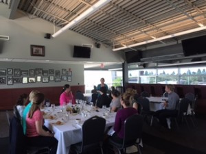 (Canyon Room overlooking Washington-Grizzly Stadium at the University of Montana)