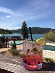 (View from the deck at The Lodge at Whitefish Lake)