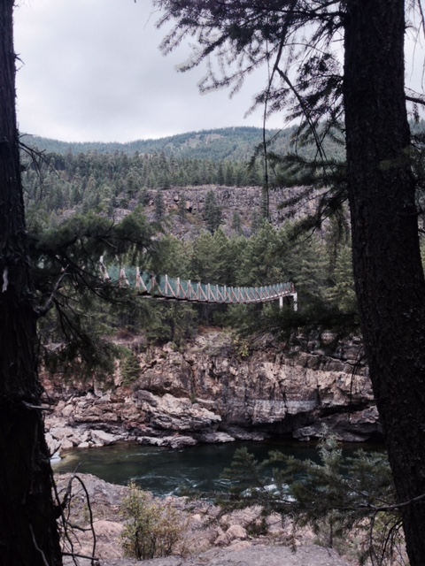 Swinging Bridge at Kootenai Falls