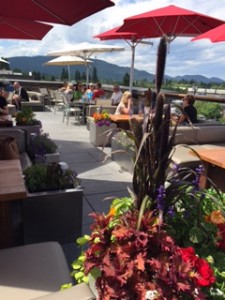 Casey’s rooftop Skybar in Whitefish offers great atmosphere along with amazing signature cocktails like their Huckleberry Margarita.