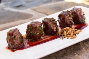 The elk meatballs are a must at The Boat Club Lounge and Restaurant located at The Lodge at Whitefish Lake in Whitefish.