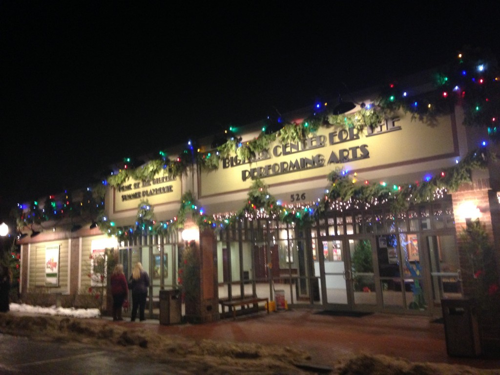 Evening lights and décor in downtown Bigfork