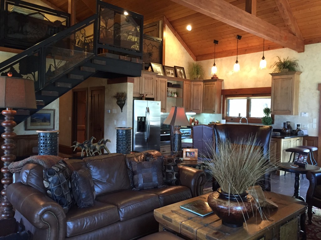 Beautiful interiors in one of the wilderness homes.
