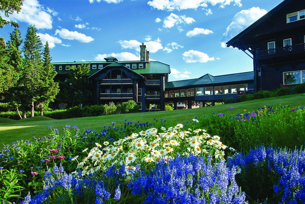 Glacier Park Lodge in East Glacier Park, Montana. 