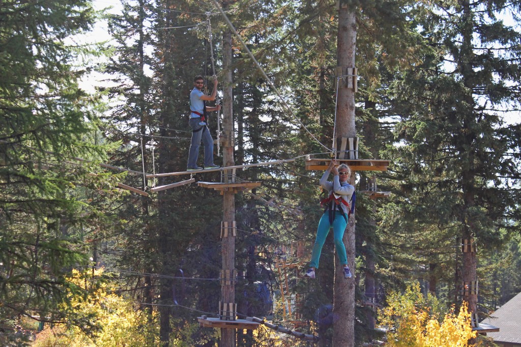 The Aerial Adventure Park at Whitefish Mountain Resort. 