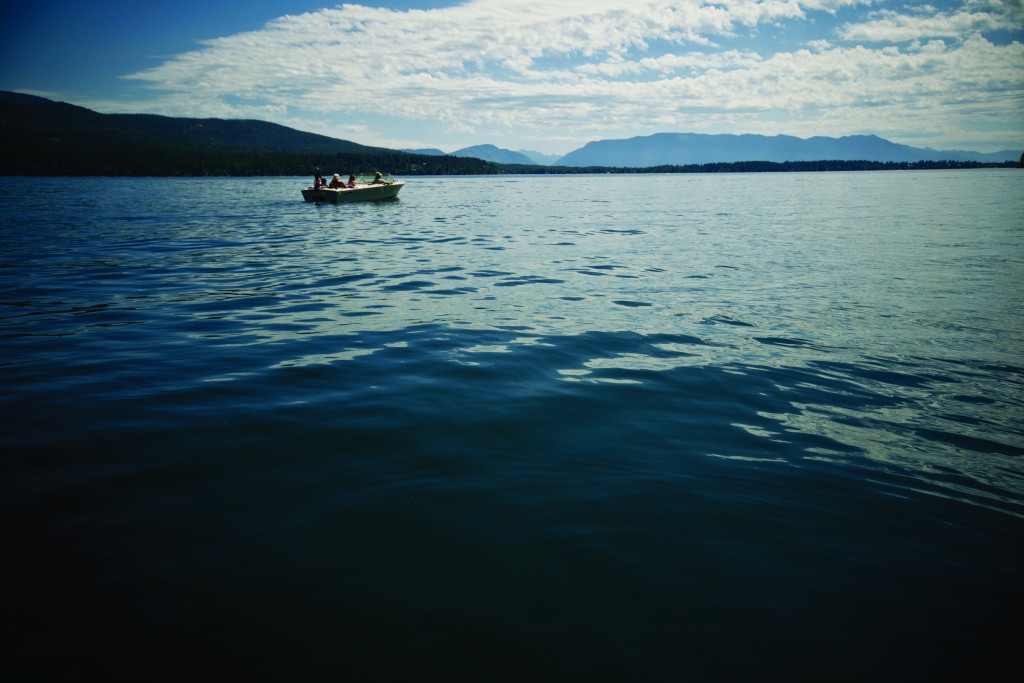 The view from the lake. 