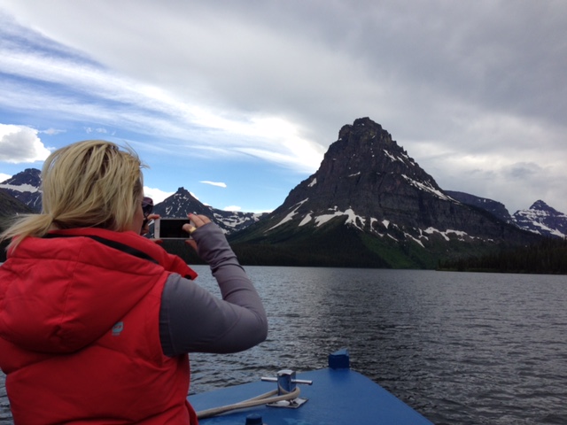 Great photo opportunities on the boat tours in Glacier National Park.