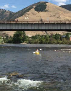Mount Sentinel and the Clark Fork River.
