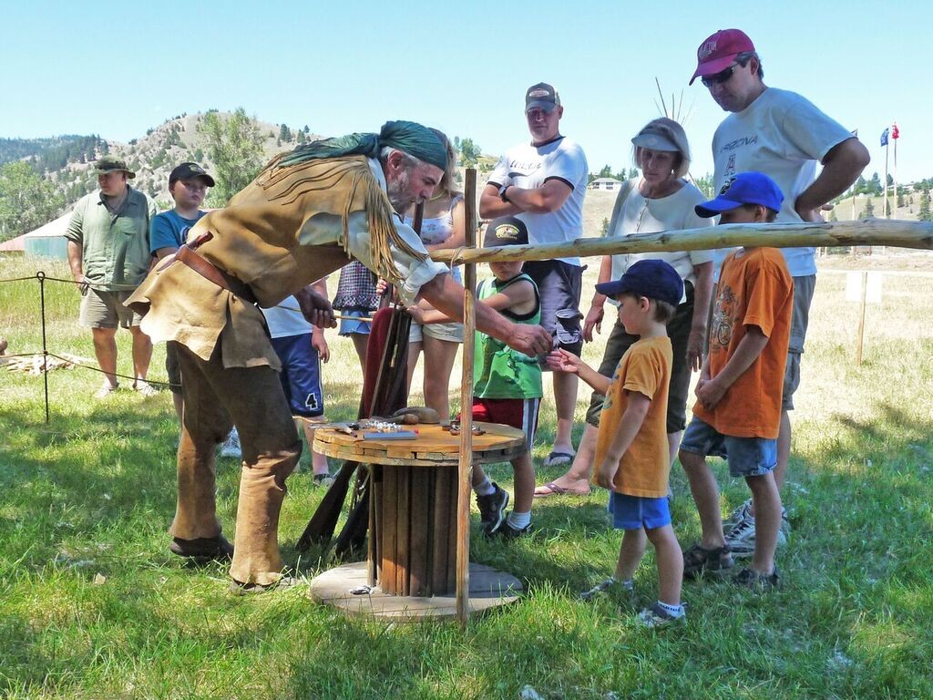 A historical reenactment in Lolo. 