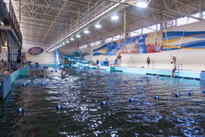 Evan's Plunge indoor pool, a favorite of my 10-year-old daughter.