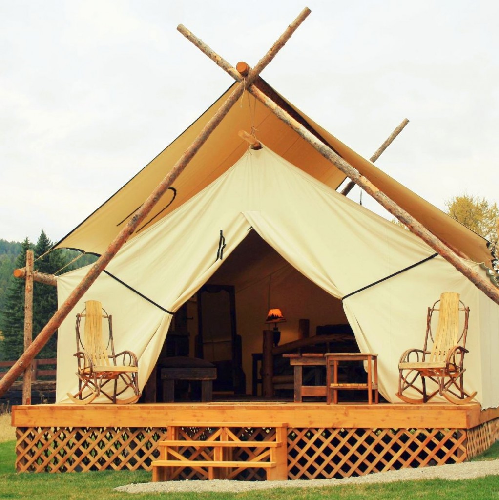 Glamping at Bar W Guest Ranch. Photo: Bar W Guest Ranch.