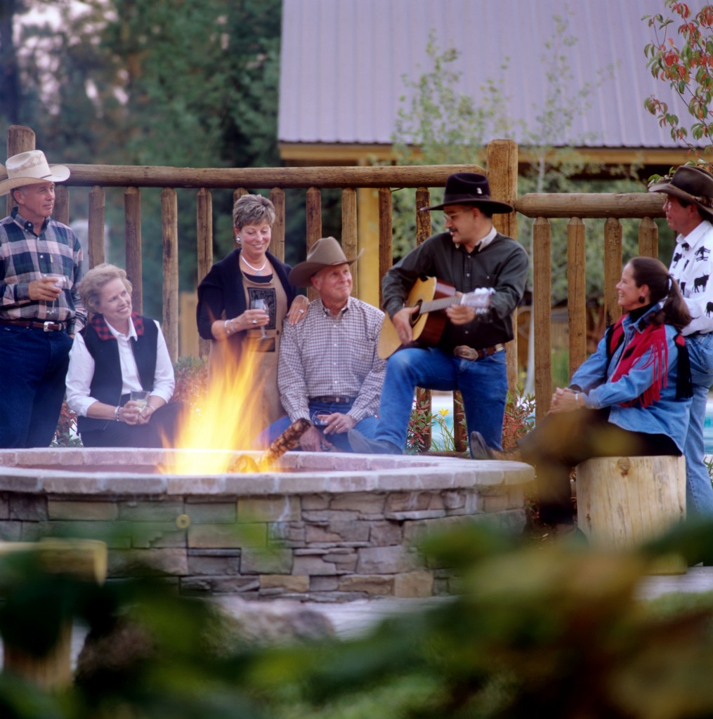 Singing cowboy at Triple Creek Ranch. Photo: Triple Creek Ranch