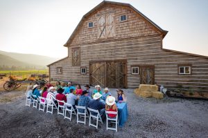 The perfect backdrop for a Montana dinner event.