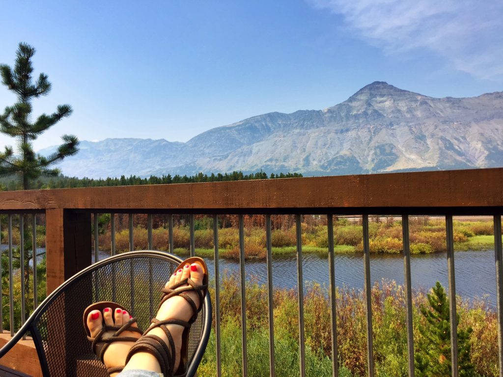 One of my favorite places along Highway 2: Summit Mountain Lodge (and this view). 