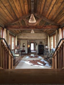 Inside the main lodge at The Ranch at Rock Creek. 