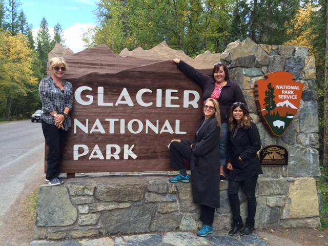 Welcome to Glacier National Park, ladies.