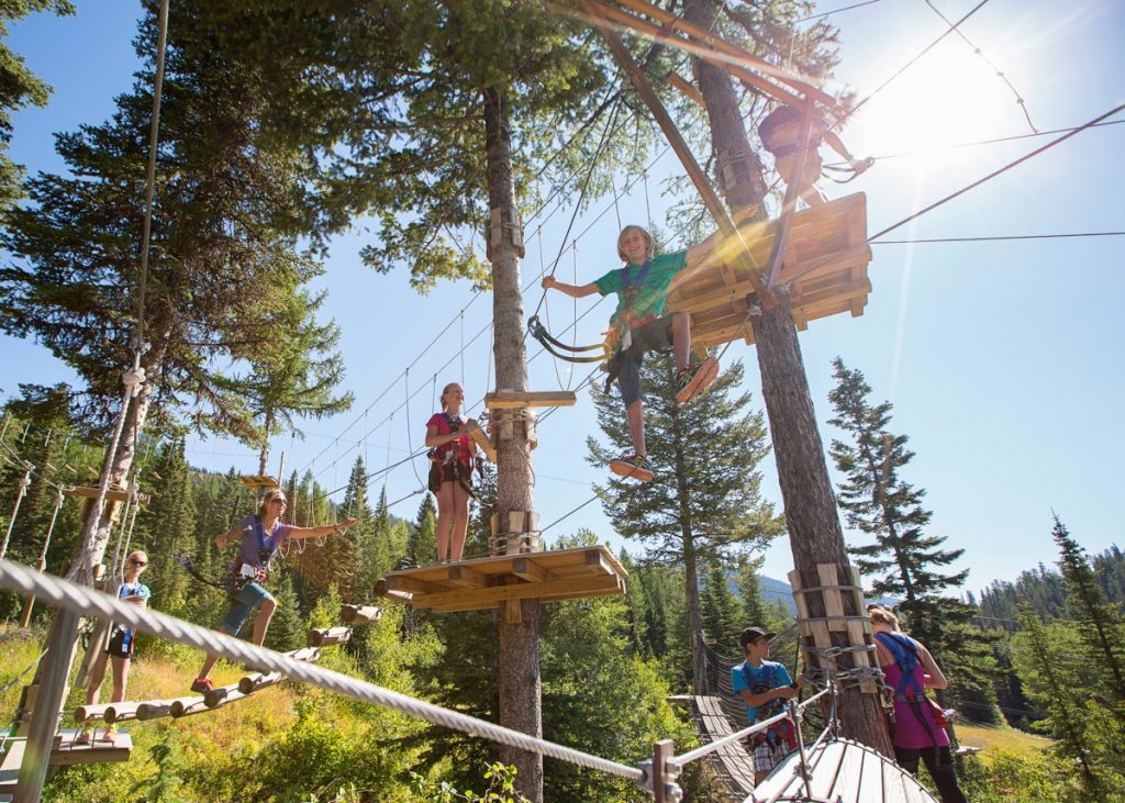 Team-building fun at Whitefish Mountain Resort. Photo: Whitefish Mountain Resort