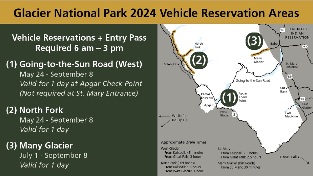 Glacier National Park – Vehicle Reservations for 2024